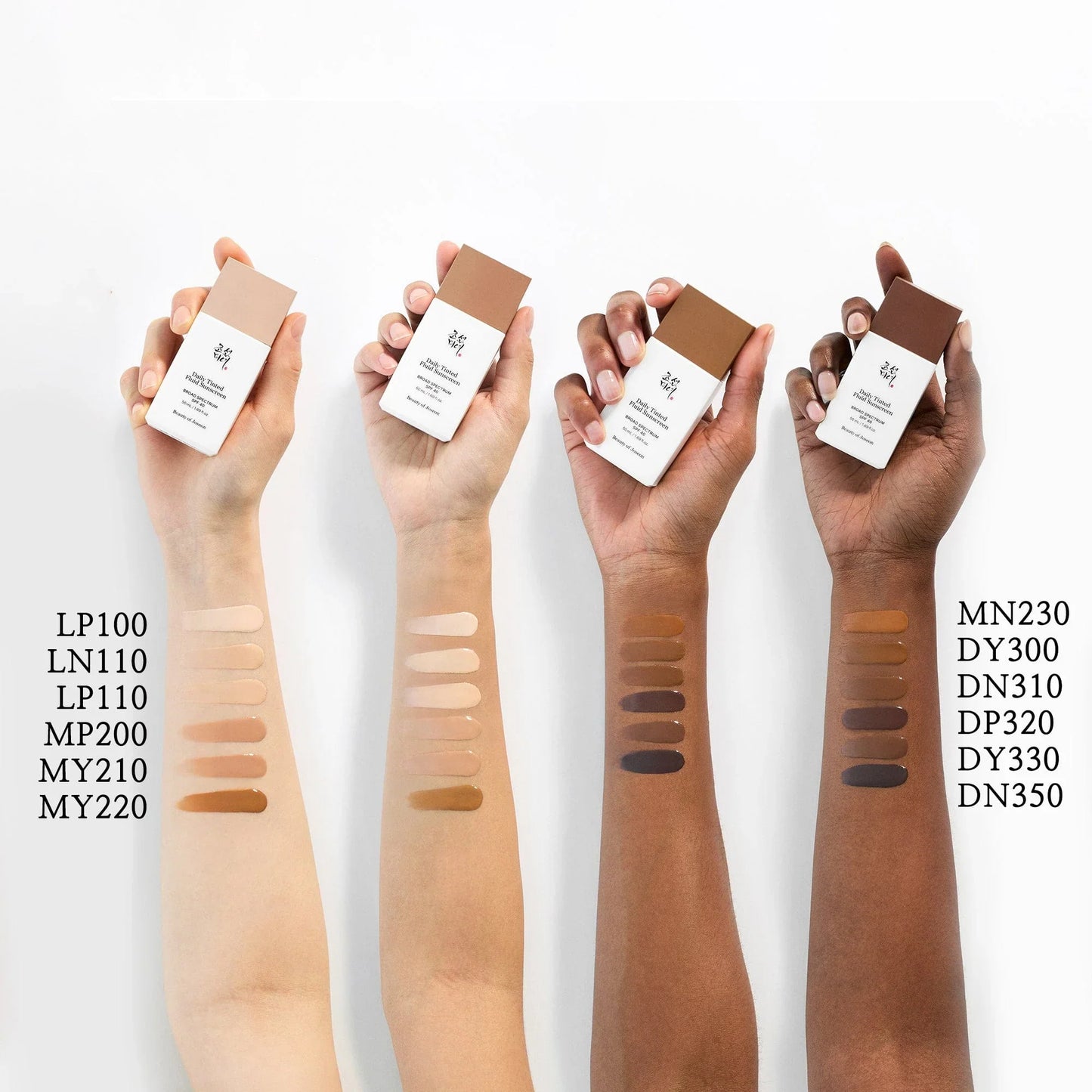 Beauty of Joseon Tinted Sunscreen SPF 50+ - Daily Fluid Facial Sun Protection with Natural Tint & Radiant Finish